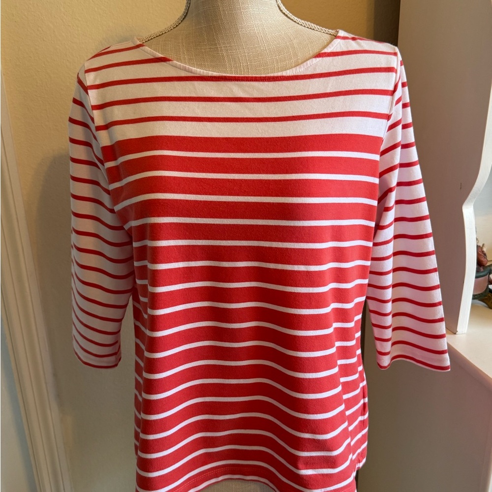 🌟HP🌟Ruby Rd Orange Striped Top